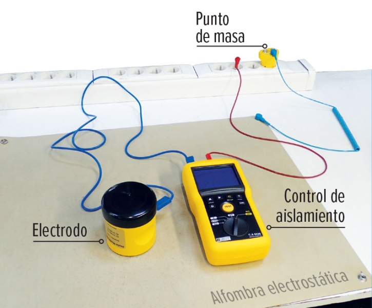 comprobador y electrodo