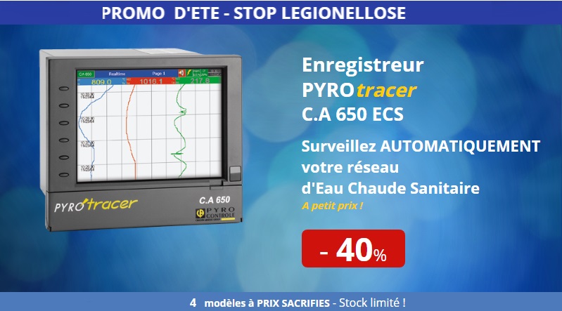 Enregistreur de données sans papier Pyrotracer C.A 650