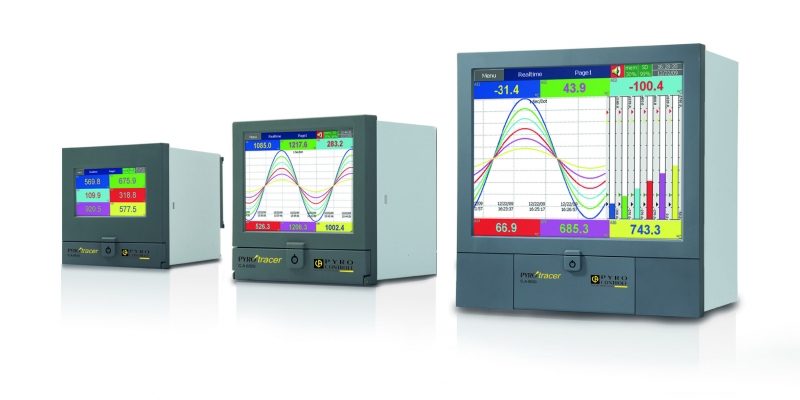 Pyrocontrole paperless data recorders