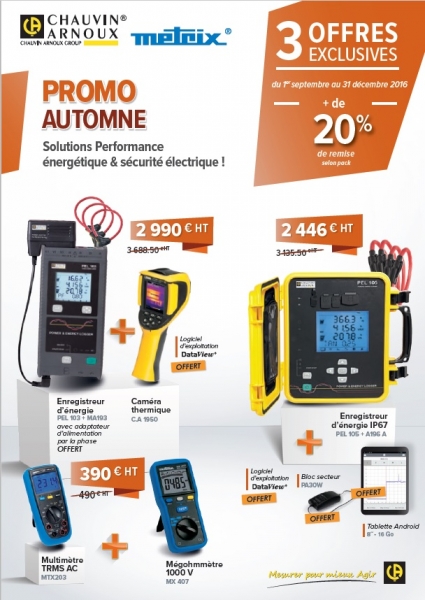 Promo Automne Chauvin Arnoux